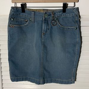 Free People jean skirt